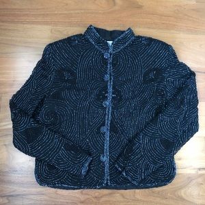 Beaded evening jacket